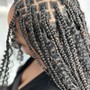 2 Cornrows natural hair with extension