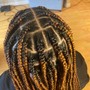 Large knotless braids