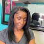 Quick Weave Leave out natural hair