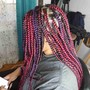 8-10 straight back stitch Cornrows with extension (hair included)