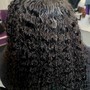 Shampoo and deep steam cond/no style