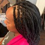 "Embrace Your Beautiful Texture with Medium Kinky Twists – A Natural Look for All!"