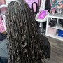 Natural Meduim Bohemian Goddess knotless Box Braids