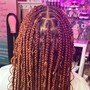 Natural Meduim Bohemian Goddess knotless Box Braids