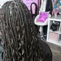 Natural Meduim Bohemian Goddess knotless Box Braids