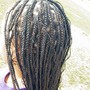 Medium knotless  Braids-mid back