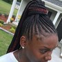 Cornrows- ponytail