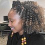 Braids with Twists Updo/Mohawk