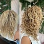 Full Highlights on Curly Hair