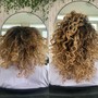 Full Highlights on Curly Hair