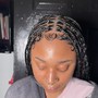 Small Knotless Goddess Braids