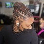 Individual Braids/twist shaved sides