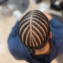 Men's Cornrows w/ Design