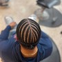 Men's Cornrows w/ Design