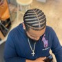 Men's Cornrows w/ Design