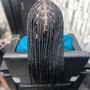 3 Layer Medium Feed In Braids (Waist Length)