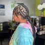 Half up Half down Braids (Kids 8/ up)