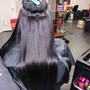 Tape-in hair extensions with the ha