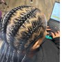 5-8 Zig zag parts stitch feed in braids