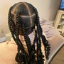 Jumbo knotless Braids-Mid back LENGH