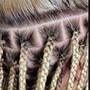 4 feeds in braids midback and under.  (Non refundable $50 Deposit required *not transferable if cancelation)