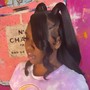 Sleek Ponytail on already permed/blowed out/straight hair