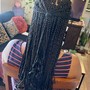 Medium Knotless Feed-In Box Braids