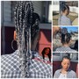 BoxBraids/ shaved sides