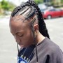 2 feed in  braids