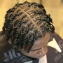 Locs/ Dreads Retwist - Man Bun or Cut Sides