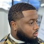 Mens haircut with beard trim