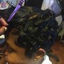 Natural hair care w/ steam treatments