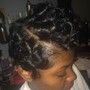 Women's haircut, relaxer, sew in