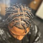 Retwist w/ Basket Weave Bun