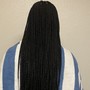 Small size Box Braids waist length