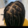 Smedium Knotless Box braids