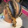 2 French Braids