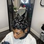 Big chop cut -Pixie curl -waves-with relaxer