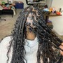 Medium Boho Knotless Braids