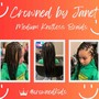 Medium Knotless Braids (Kids up to 10 years old)