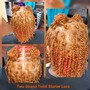 Two Strand Twist Starter Locs On Medium/Long Hair