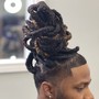 Mens Tapered Cornrows and shampoo