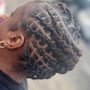 Mens Tapered Cornrows and shampoo