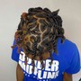 Natural Hair braids (high top fade)