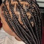 Feed-Ins (6-7 braids straight back)