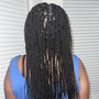 Micro twists on natural hair