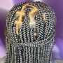 Color braiding hair