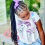 Kid's natural hair braided and Style