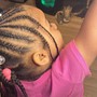 Kid's Braids ponytail style