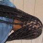 Small midback Box Braids